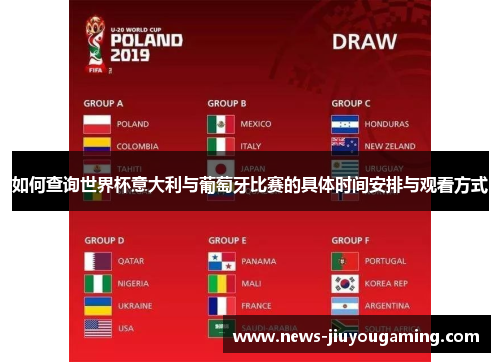 如何查询世界杯意大利与葡萄牙比赛的具体时间安排与观看方式 如何查询世界杯意大利与葡萄牙比赛的具体时间安排与观看方式